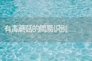 有毒蘑菇的简易识别