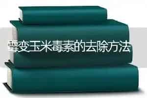 霉变玉米毒素的去除方法