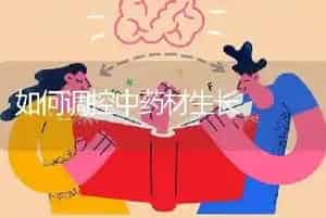 如何调控中药材生长
