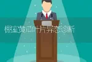 棚室黄瓜叶片异态诊断