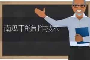 南瓜干的制作技术