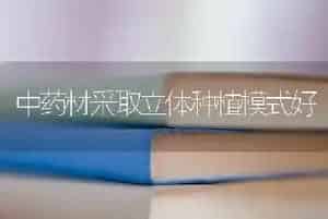中药材采取立体种植模式好