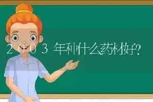 2003年种什么药材好?