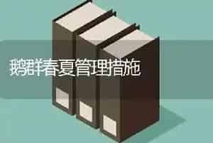 鹅群春夏管理措施