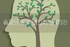春夏仔猪渗出性皮炎的防治
