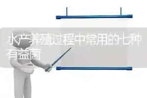 水产养殖过程中常用的七种有益菌