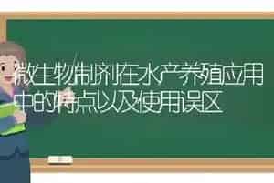 微生物制剂在水产养殖应用中的特点以及使用误区