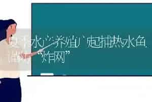 夏季水产养殖户起捕热水鱼谨防“炸网”