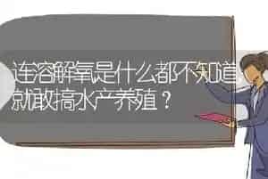 连溶解氧是什么都不知道,就敢搞水产养殖?
