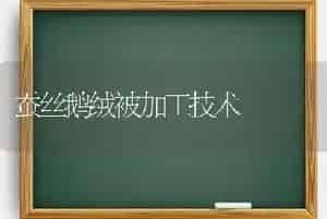 蚕丝鹅绒被加工技术