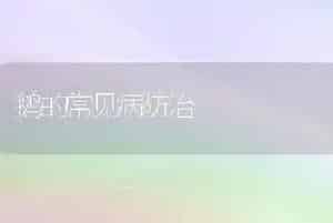 鹅的常见病防治