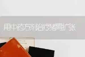 用中药方剂治疗猪胃扩张